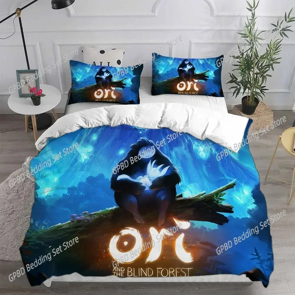 

3D Game Ori and the Blind Forest Bedding Sets Comforter Quilt Bed Cover Duvet Cover Pillow Case 2-3 Pieces Sets Kids Adult Size