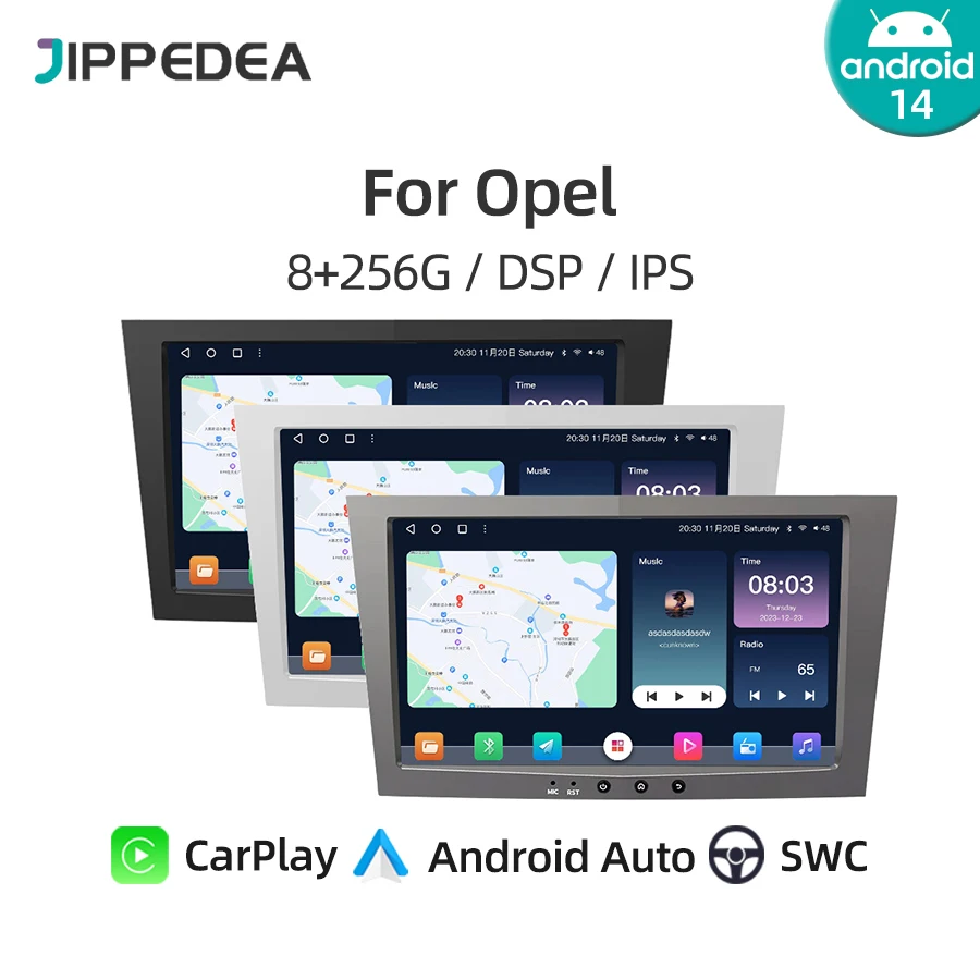 Android 14 CarPlay Car Multimedia Player GPS WiFi Bluetooth DSP Car Radio For Opel Astra Stereo Antara Zafira Corsa Combo Vectra