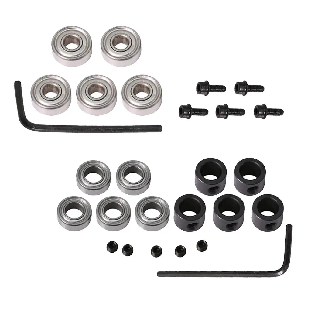 Top Bearings for Router Bit 27 Piece Steel Bearing Accessory Kit for Milling Cutter