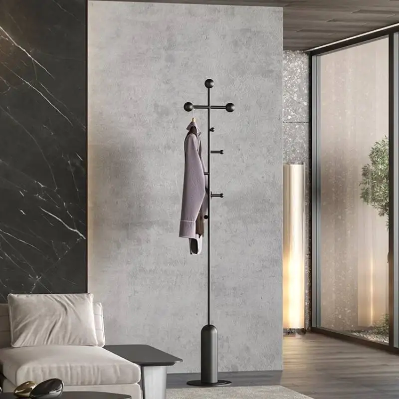 py-Black Boutique Clothes Racks Floor Minimalist Modern Design Clothing Living Room Standing Colgadores De Ropa Room Furniture