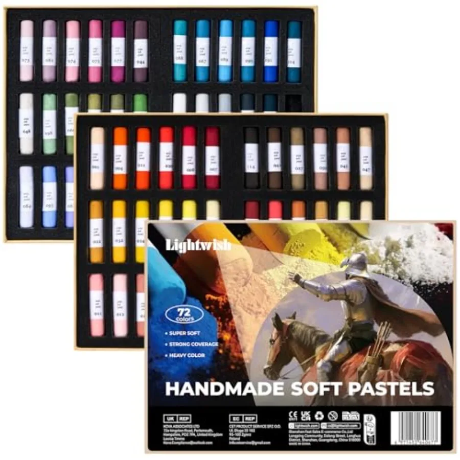 

Color Professional Soft Pastels Set for Artists, Beginners and Adults - Non-Toxic, Vibrant Drawing Pastel Sticks for Art Sketch