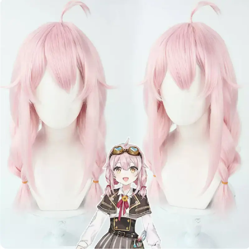 

VTuber Ace Taffy Cosplay Wig YouTuber Ace Taffy Pink Wig Hair Cosplay VTuber