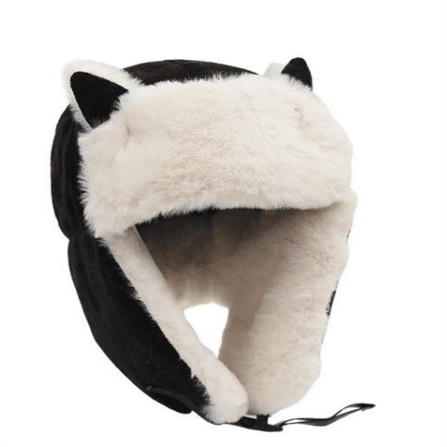 

Winter Cat Ear Beanie for Women Girls - Cute Knit Hat with Ear Flap - Outdoor Cable Knit Hat