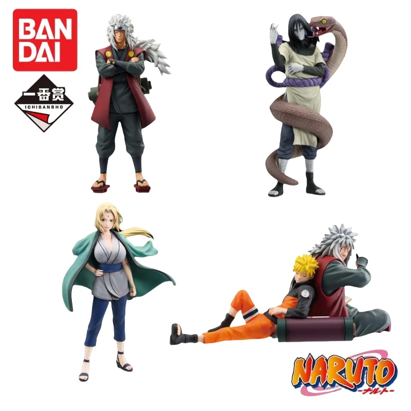 

In Stock 100% Original Bandai Ichiban Kuji Legendary Three Ninjas Jiraiyaorochimaru Tsunade Naruto Master Disciple Anime Mode