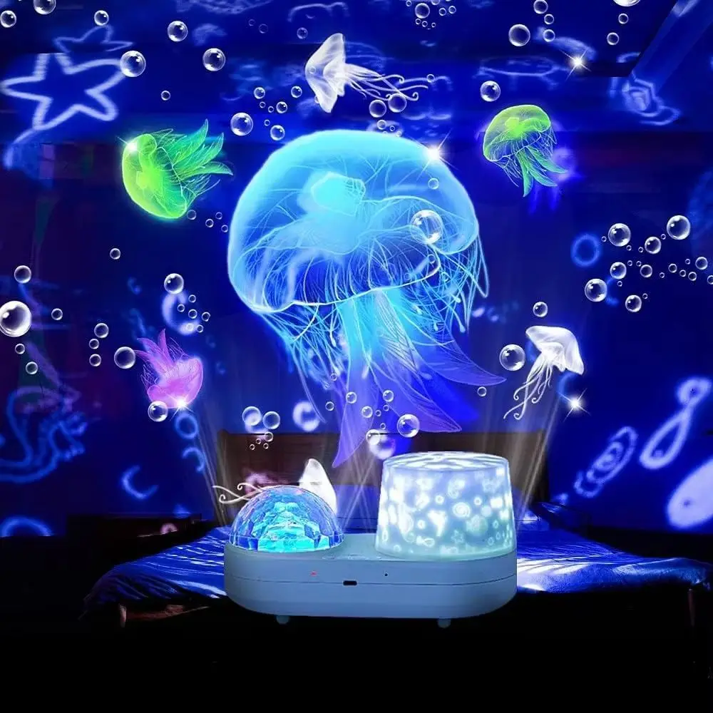 Soft Lighting Star Projector Lamp Flowing Wave Pattern Delicate Appearance Ocean Water Ripple Projector Dreamy Starry Sky