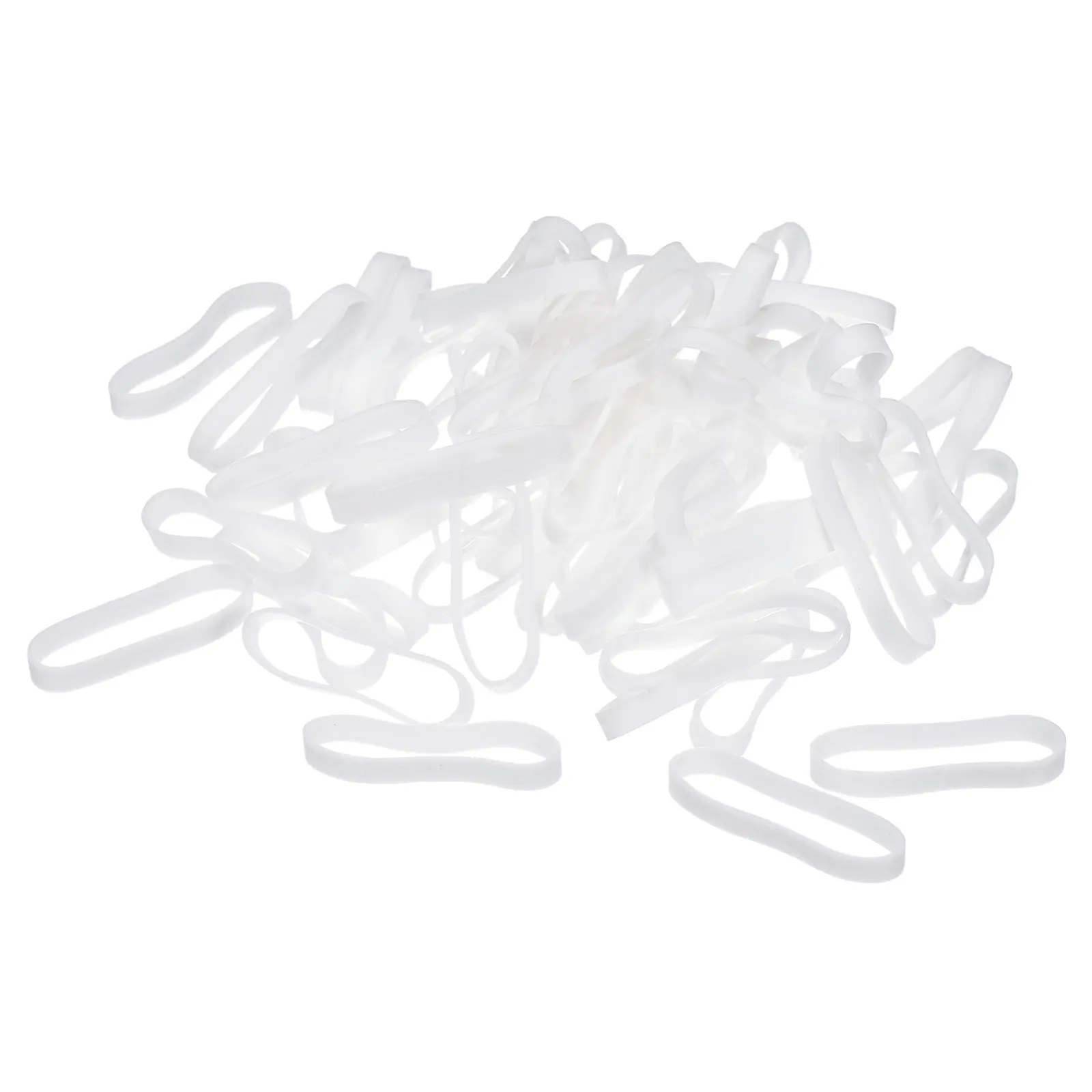 100/200 Stück Silikon-Gummibänder, rutschfeste Kabelbinder, starke elastische Bänder, 10–25 mm Durchmesser, für Draht, Kabel, Kabelbündel