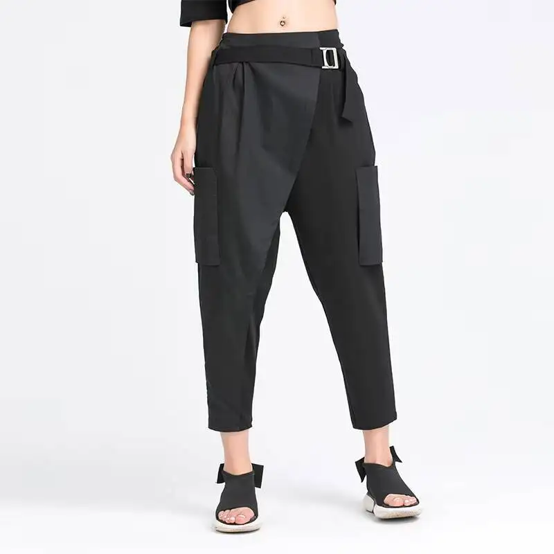 

Ladies Harun Pants Spring And Autumn New Style Personality Stitching Casual Fashion Trend Street Hip Hop Large Size Pants