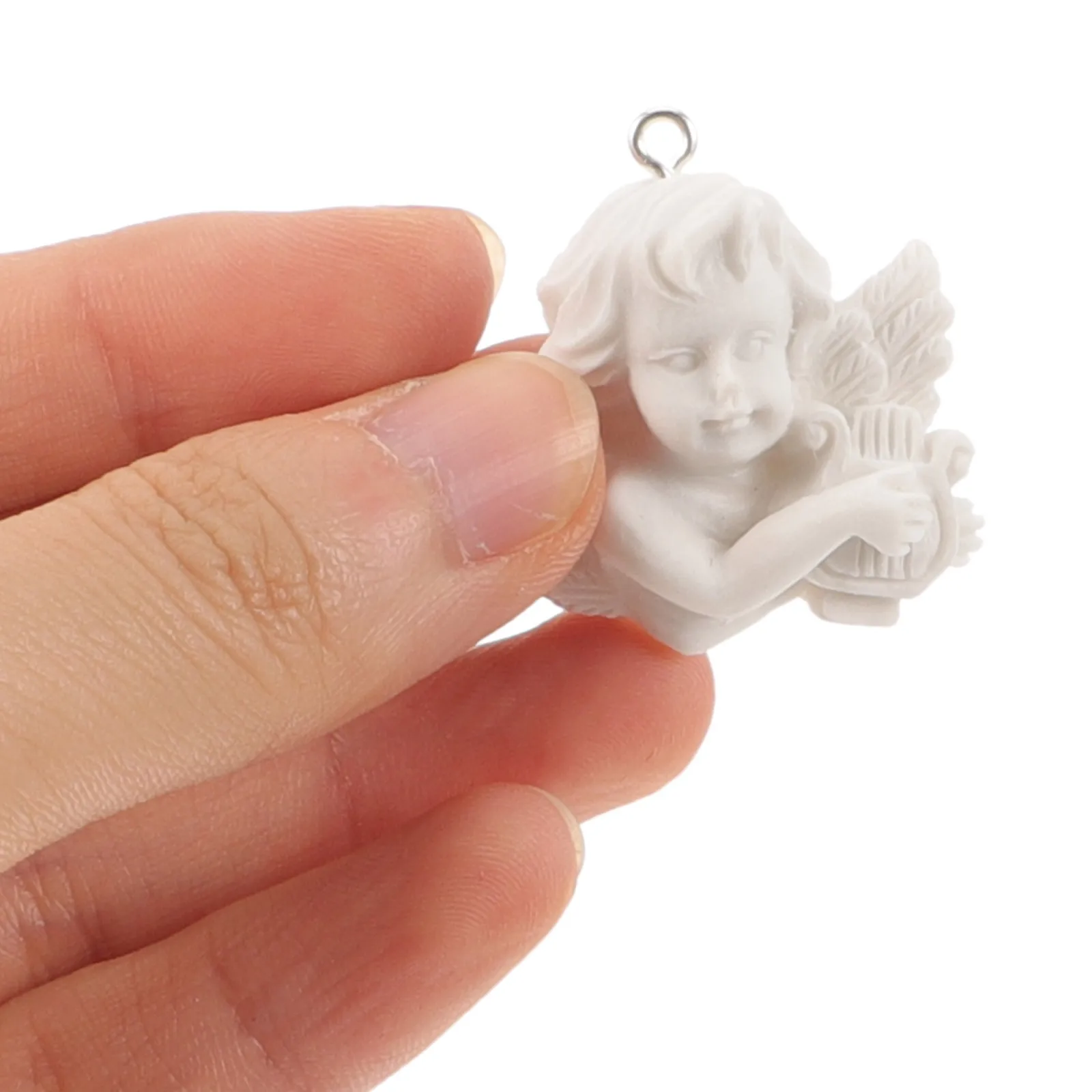 

10Pcs Versatile Angel Charms Pendants for DIY Bracelet Necklace Earrings Keychains Jewelry Craft Flatback Charms
