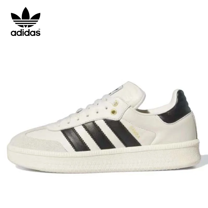 

Adidas Originals SAMBA XLG Non slip Lightweight Low cut Board Shoes for Men and Women in White and Black