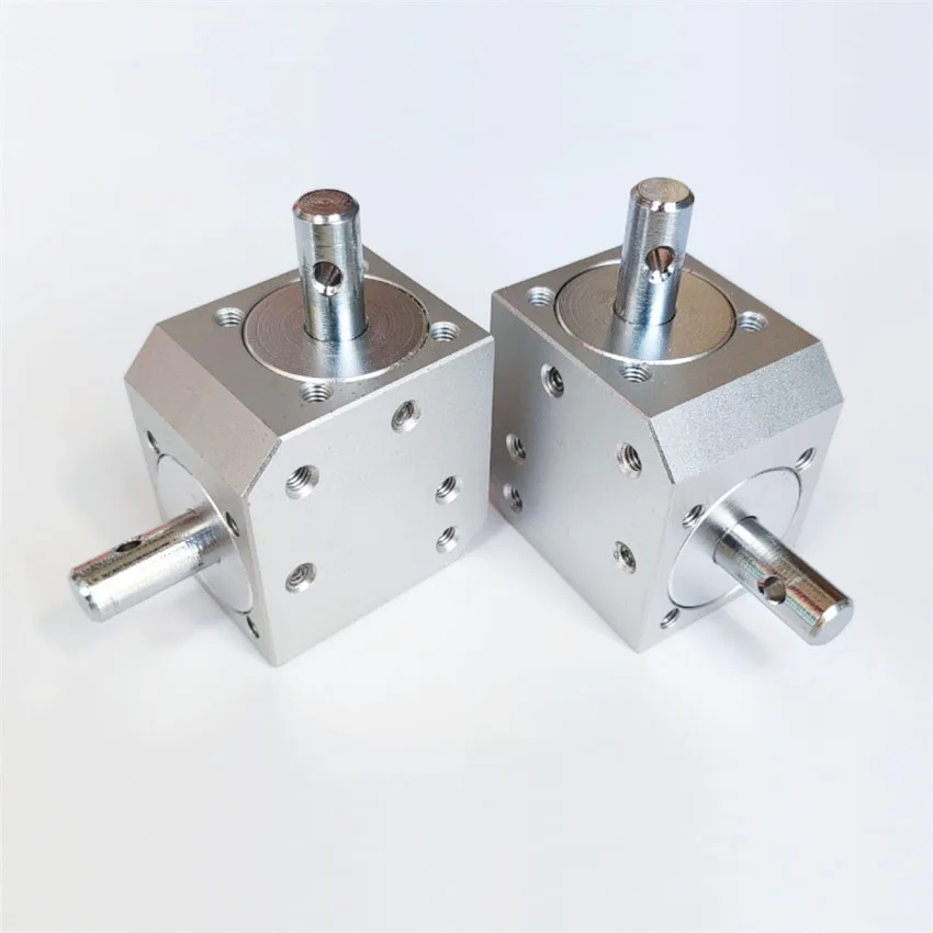 Mini 1 Module 20 Teeth 90° Angle Drive Steering Gear Unit Right Angle Bevel Bevel Gearbox Speed ​​Ratio 1:1 Dual 8MM Shaft