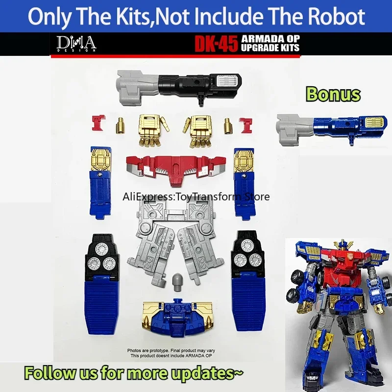 DNA DK-45 DK45 Upgrade Accessory Kit with Special Edition for Transformation Legacy Evolution Series A Version Optimus Prime