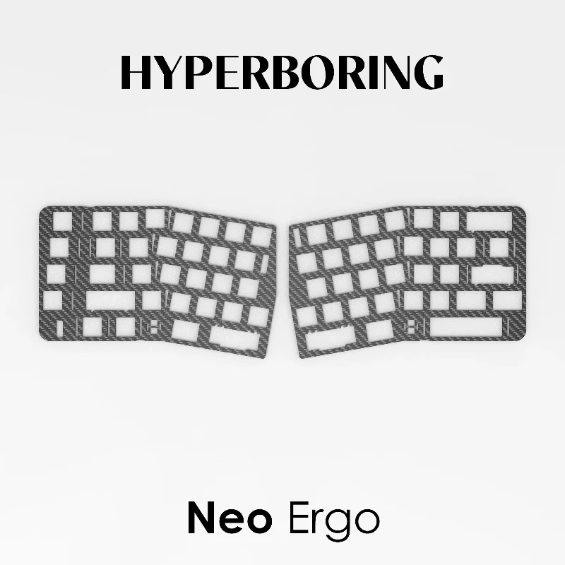 Neo Ergo Keyboard Positioning Board Customized Artisan Mechanical Keyboard PP PC POM FR4 Aluminum Red Copper for Gamers Design