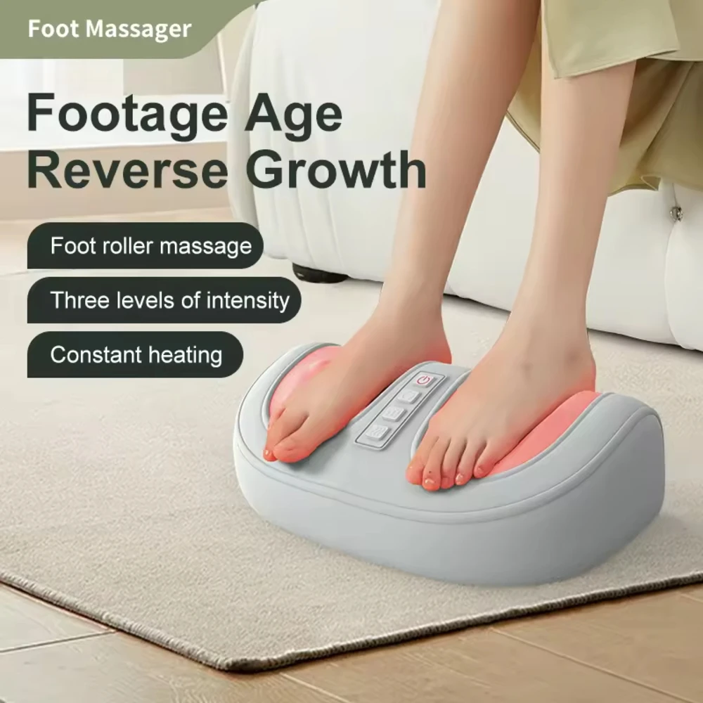 Blood Circulation Rolling Relaxing Massage Foot Electric Heated Shiatsu Foot Massager