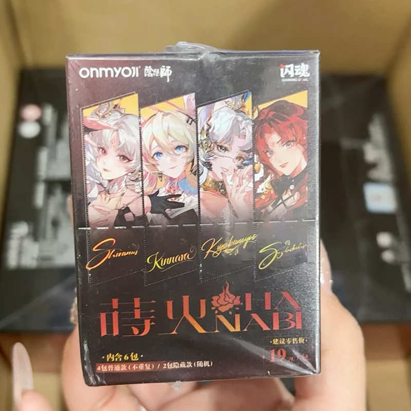 

Original Onmyoji HANABI Series Peripheral Square Badge Pet Transparent Card Blind Box Anime Game Peripheral Gift Whole Box