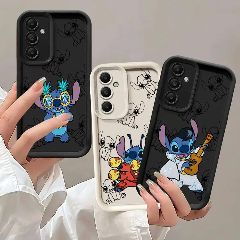 phone case for Samsung Galaxy A54 A53 A34 A23 A16 A12 A53 A52 A32 A35 A14 tpu funda waterproof caso Disney Space 626 Lilo Stitch