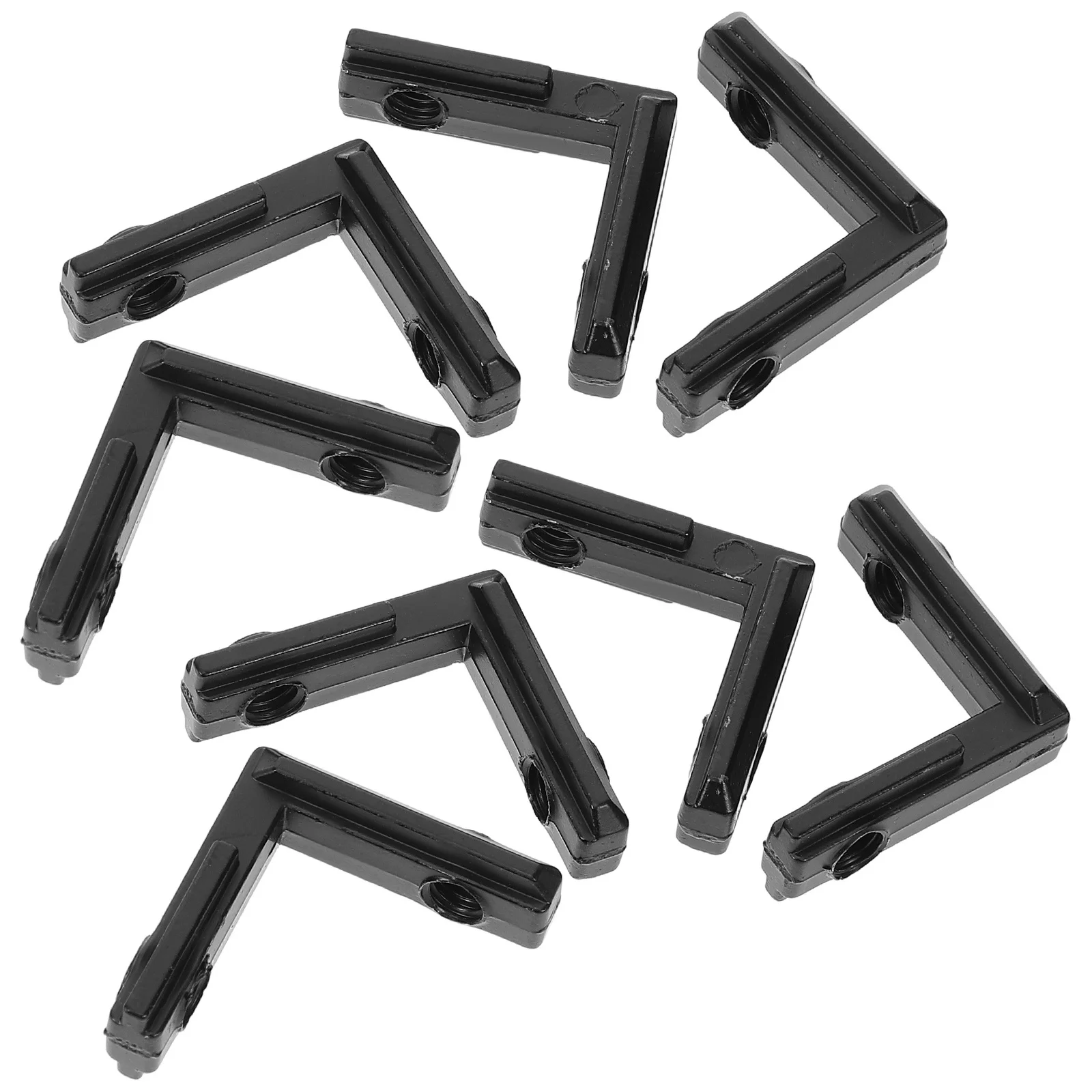 

20 set Inside Corner Connectors Zinc Alloy 2020 Series L-Shape Joint Brackets For Frame Structures Shelf Support Cabinet Corner