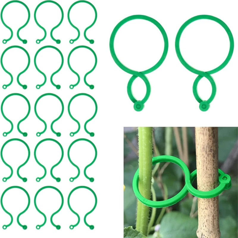 

20Pcs Plant Twist Clip Ties Garden Plant Support Clips Vegetables Tomato Vine Flower Clips Plant Locks for Securing Plants 4cm