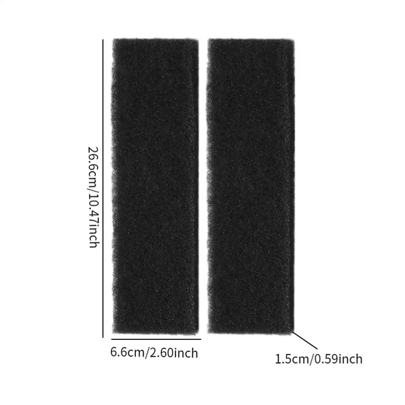 2 Pieces Fridge Air Filter Refrigerator Parts Carbon Microwave Air Filter