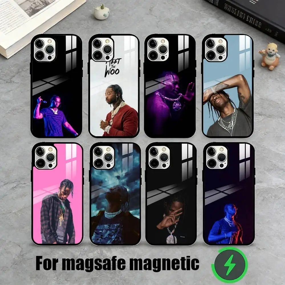 

R-Rapper P-Pop S-Smoke Phone Case For iPhone17,16,15,14,13,12,11 Plus,Pro Magnetic For Magsafe Wireless Charging
