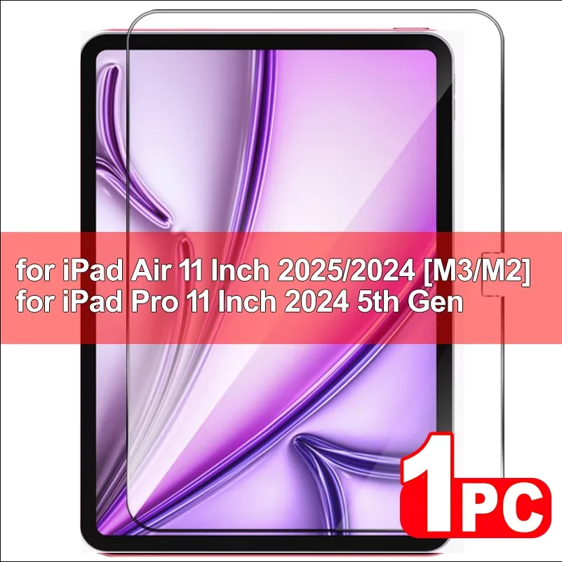 Displayschutzfolie für IPad 11. A16 2025 10. 2022 10,9 Zoll/iPad Air13 13 Zoll Air11 11 Zoll gehärtetes Glas für IPad 11. Air 13 11