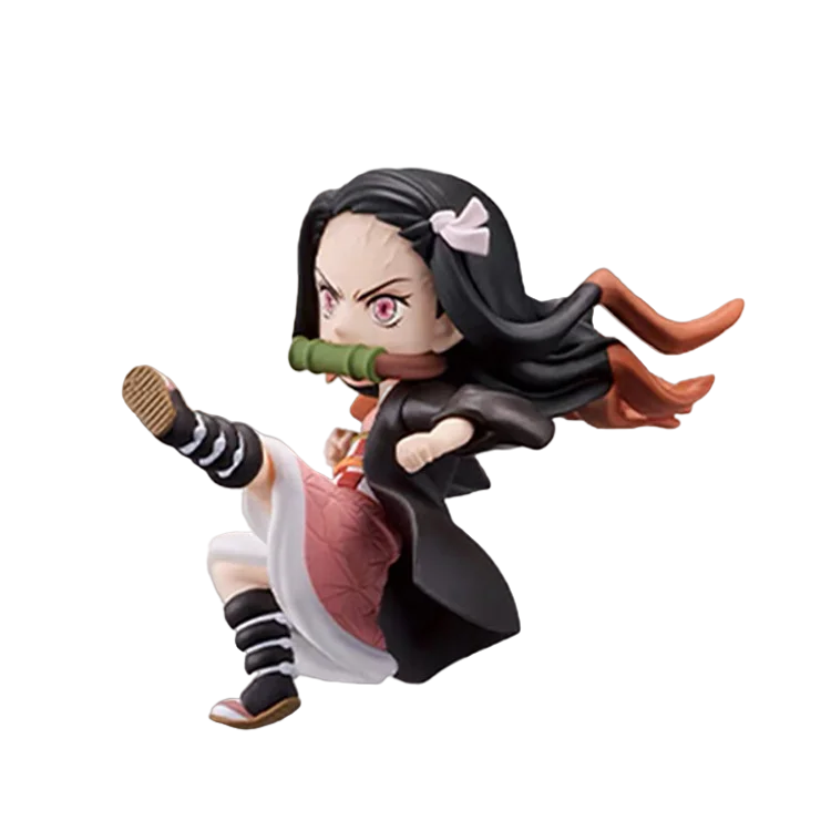 Bandai เดิม Demon Slayer รูป WCF VOL2 Kamado Nezuko ตัวเลขการกระทำของเล่นสำหรับเด็กของขวัญสะสมเครื่องประดับ