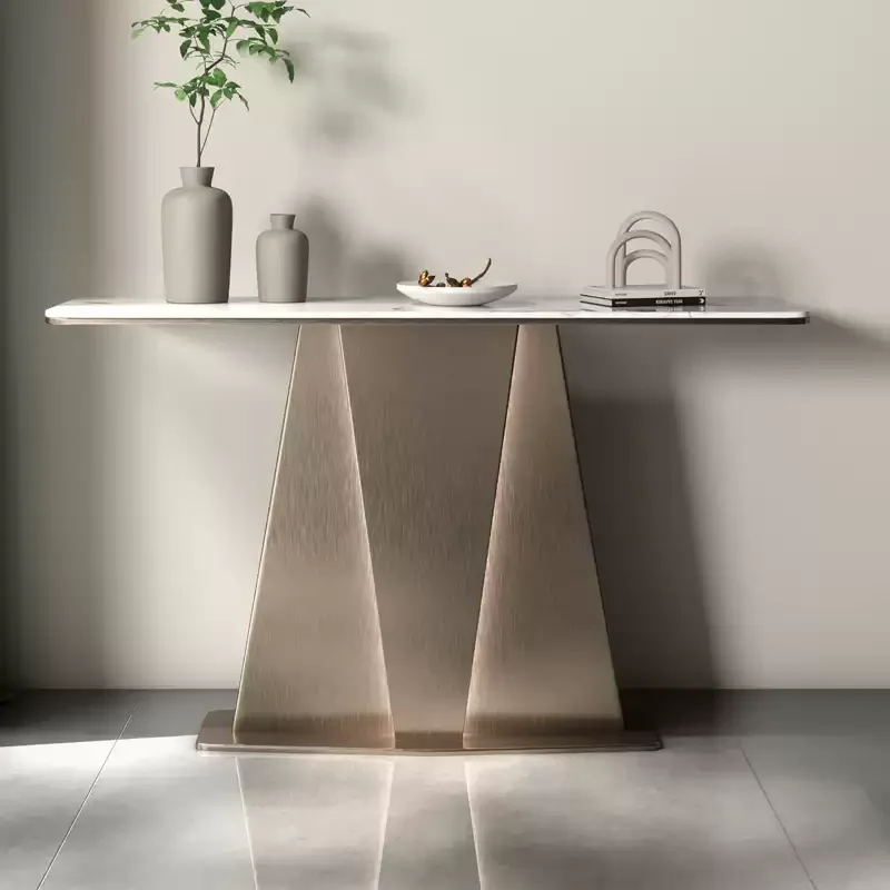

Italian Minimalist Console Table Trendy Classic Modern Aesthetic Console Table Against The Wall Design Mesa Furniture