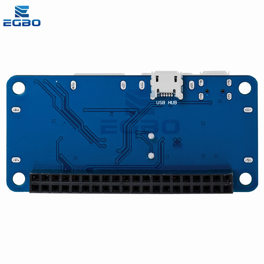 1~5PCS EGBO 4 Ports USB HUB HAT For Raspberry Pi 3 / 2 / Zero W Extension Board USB To UART For Serial Debugging Compatible With