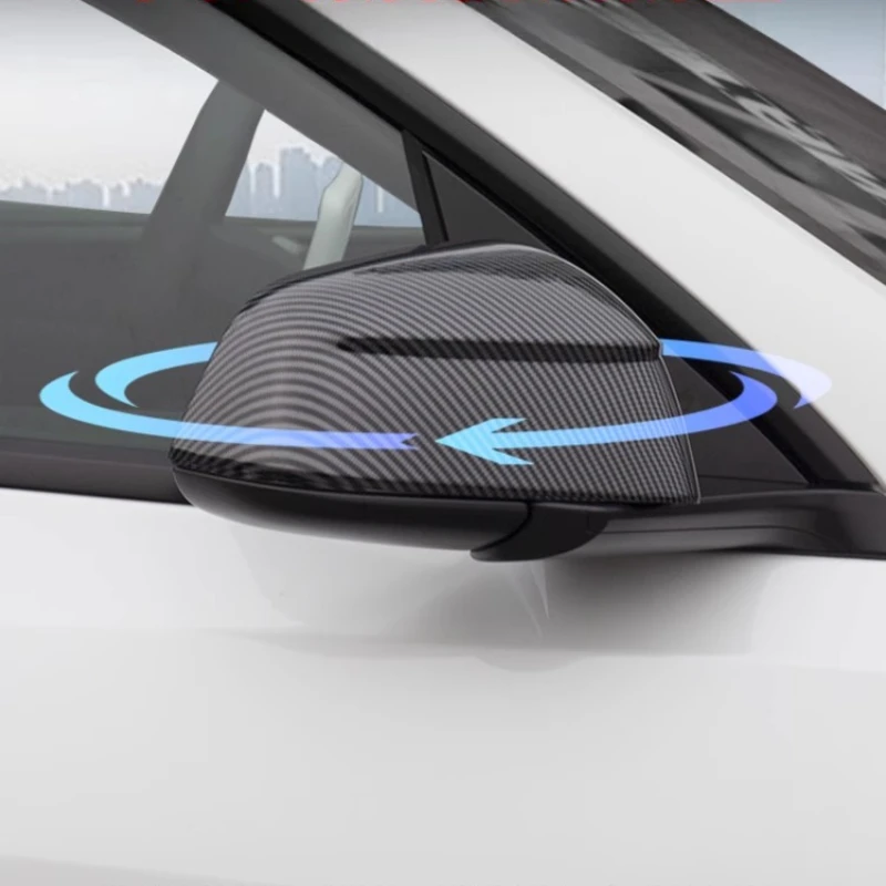 For Tesla Model Y/3 2017-2025 Highland Rearview Mirror Cover Rearview Mirror Protective Cover Accessories for Decoration Tools