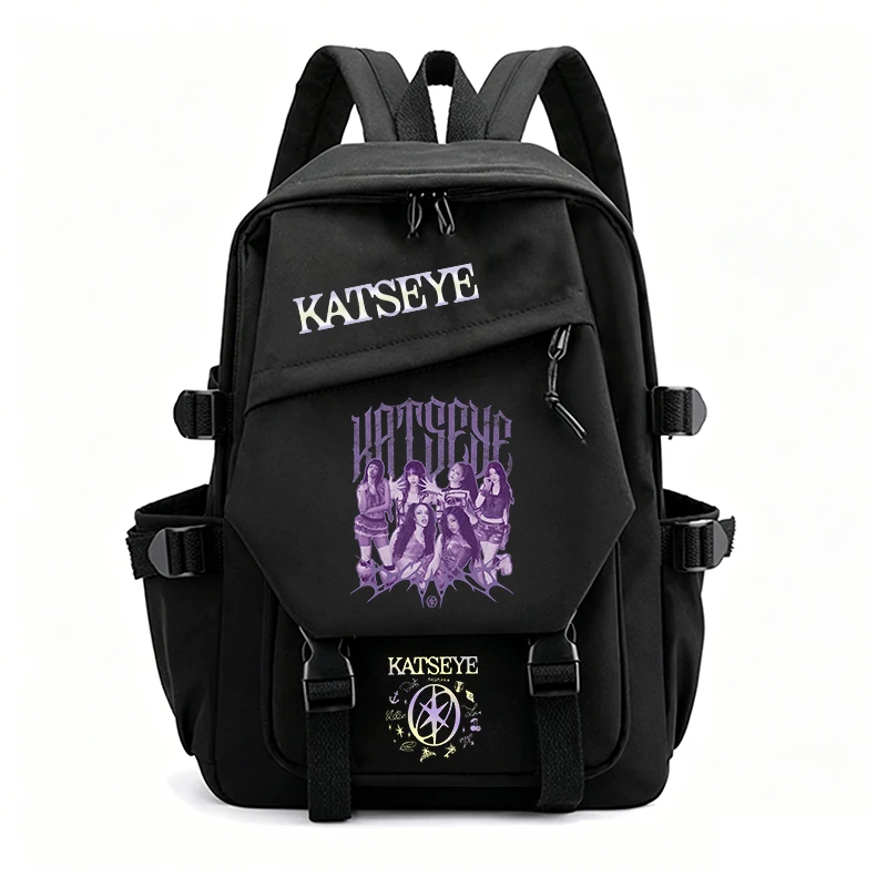 

Fashion Backpack Hot KPOP-Katseye Printing Backpack Girls School Bags Women Men Travel Daily Backpack Dance Team Bags