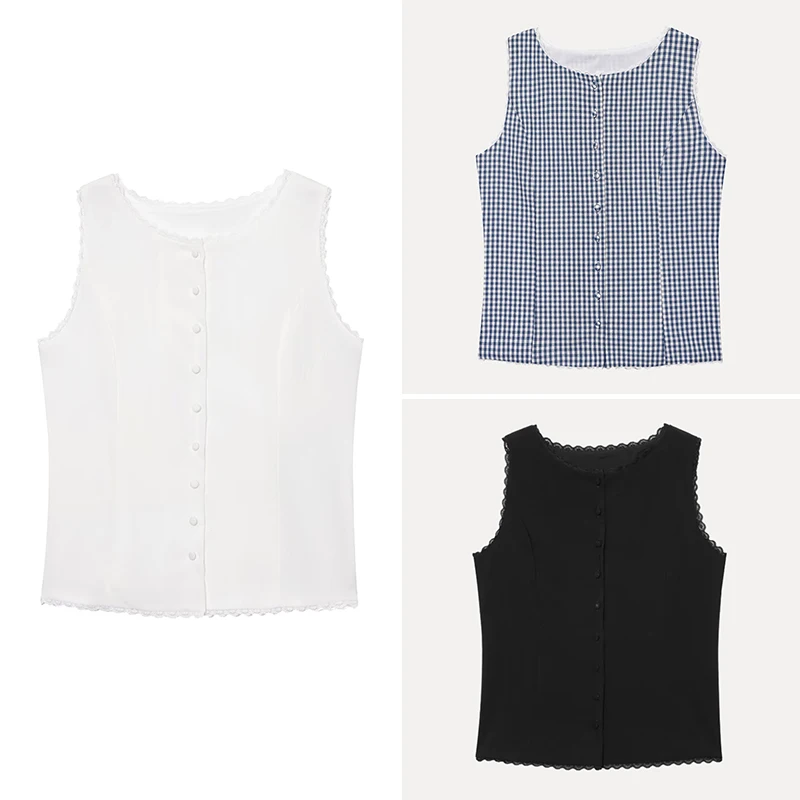 ستايل صيفي جديد لعام 2025: صدرية نسائية أنيقة بدون أكمام بتصميم متعدد الاستخدامات من ألياف البوليستر عالية الجودة