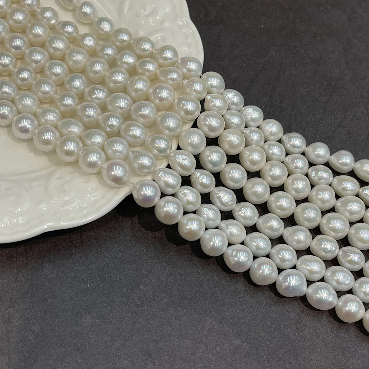 DIY Kernperle Natürliche Süßwasserperle 9-11mm für Schmuckherstellung DIY Halskette Armband Ketten Ohrringe Zubehör – Detail 5