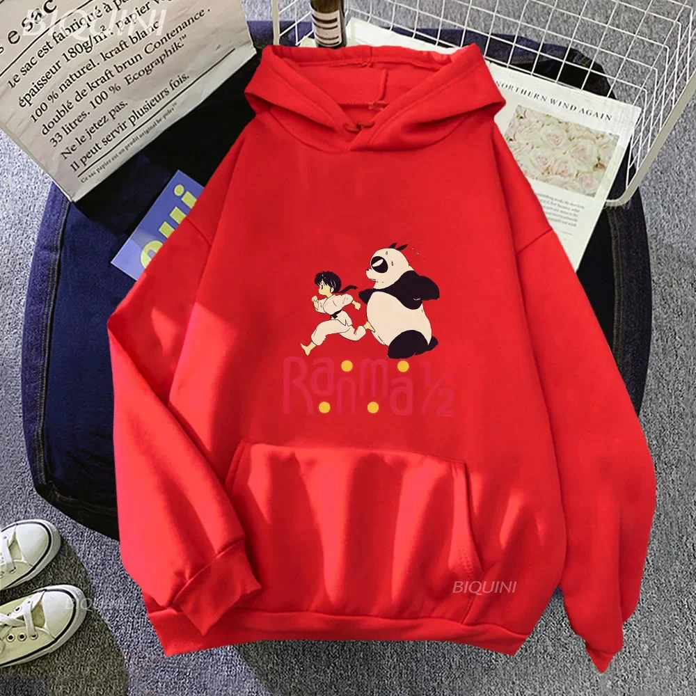 Ranma 12 Hoodies Winter Warm Long Sleeve Man Woman Fashion FunnyMen/women Casual Clothes Loose Fleece Pullovers Sweatshirts