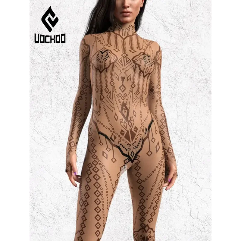 new-sexy-jumpsuit-for-women-geometry-3d-print-bodysuits-stretch-zentai-novelty-suit-fashion-halloween-female-cosplay-costume