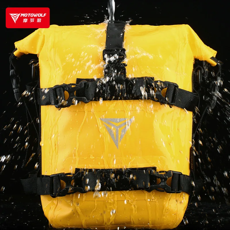 MOTOWOLF Motorcycle Riding Bumper Bag Large Capacity Waterproof Quick-remove Side Hanging Bag Motorcycle Waterproof Side Bag