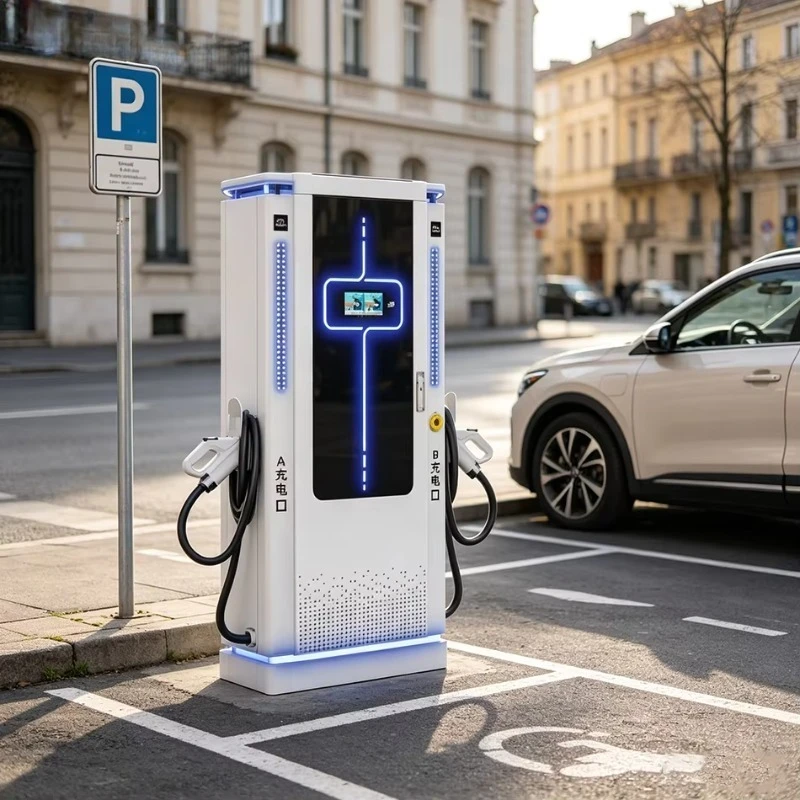 120Kw Floor-mounted EV Charging Station CE Certified DC Fast Charger IP54 Protection 2-Year Warranty for Public Parking