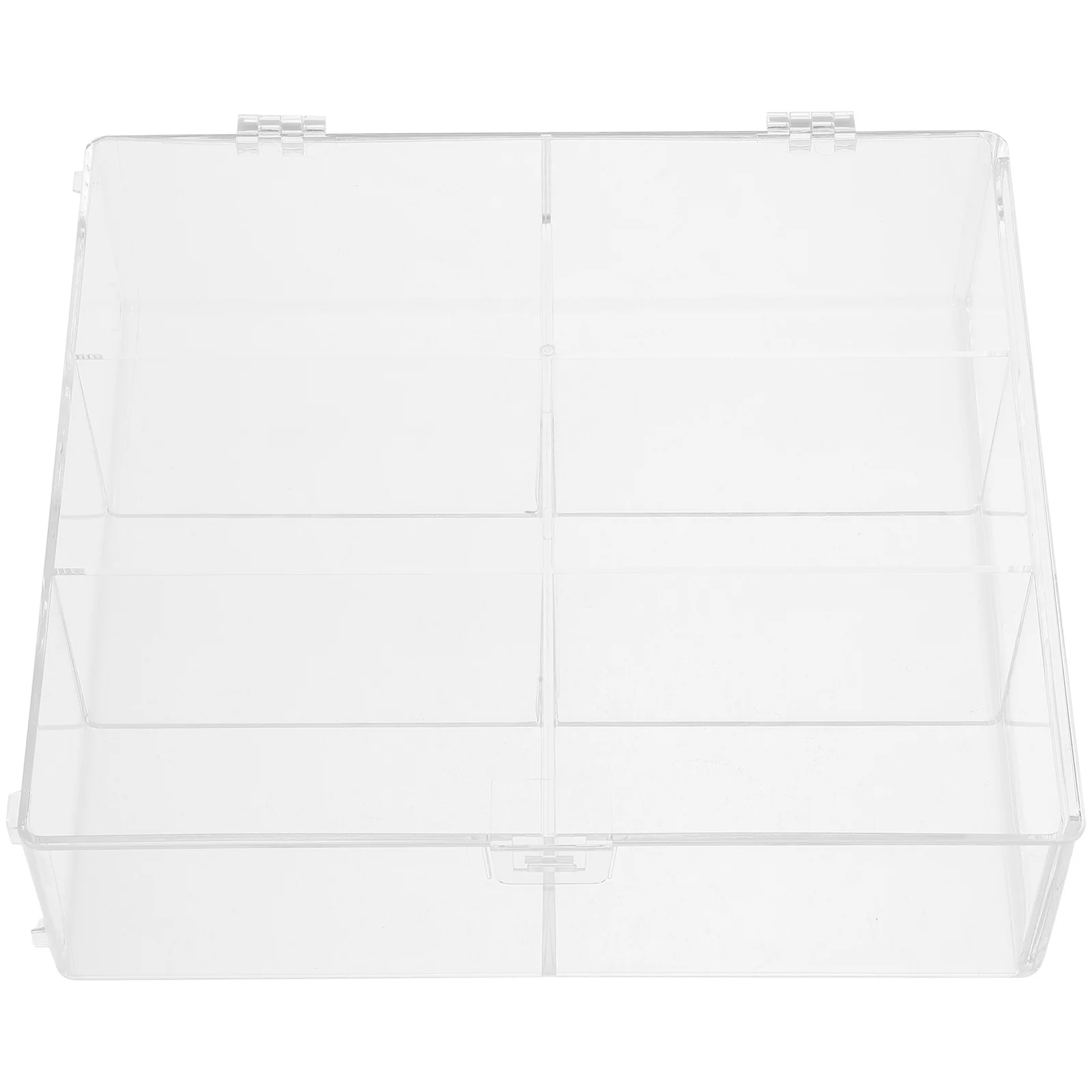 Clear Cards Storage Box Multipurpose Photo Organizer Plastic Storage Case Durable Reusable Material Desktop Small Items