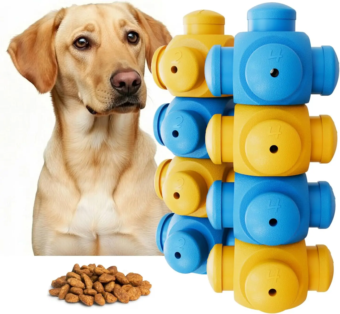 

Dog Puzzle Toys - Interactive Treat Dispenser for Small, Medium, Large Breeds