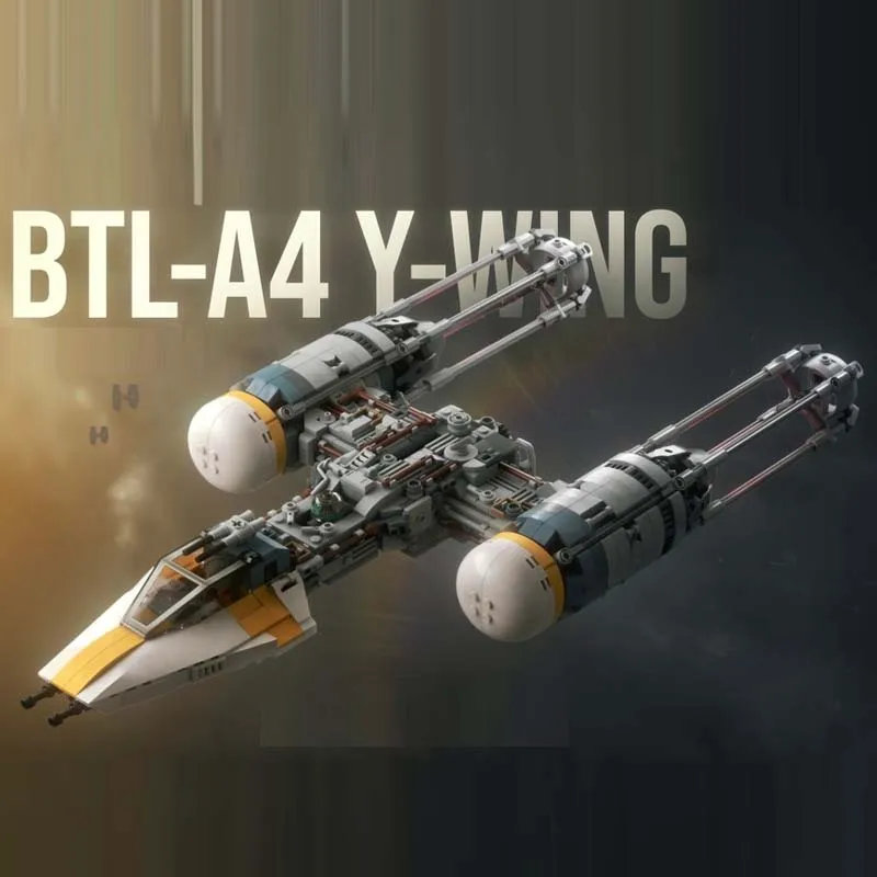 892PCS Interstellar Series Y-Wing Fighter Building Blocks Set, Compatible with Fighter Models, Brick Toys Kids Birthday Gift