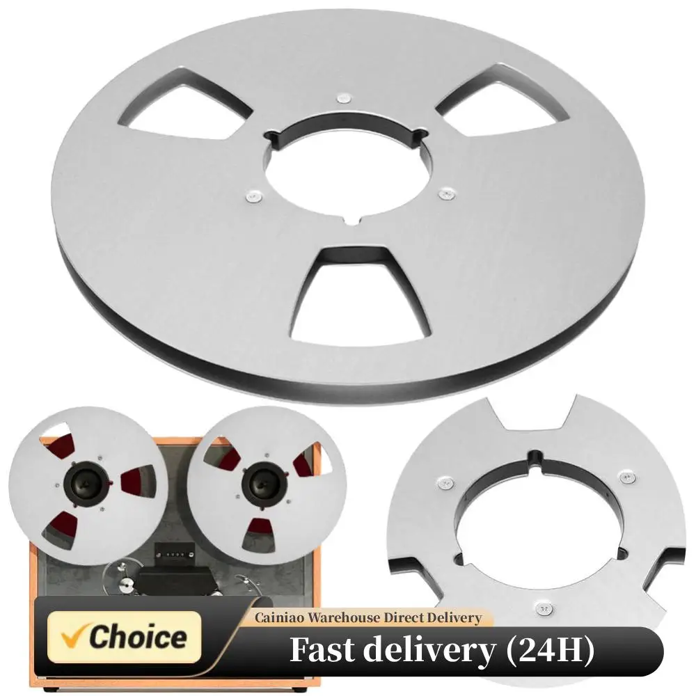 

Пустая катушка для звукозаписи из алюминиевого сплава, 1/4 дюйма, 10,5 дюймов, с 3 отверстиями, деталь для машинки для изготовления пустых катушек