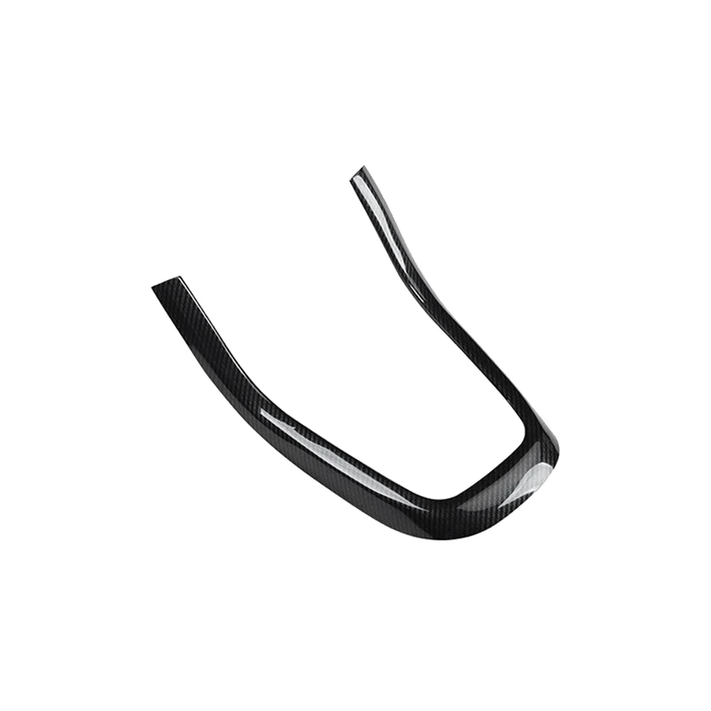 Konsol tengah serat karbon Gear Shift u-type Cover Trim Frame untuk Golf 6 MK6 2008-2012 Aksesori