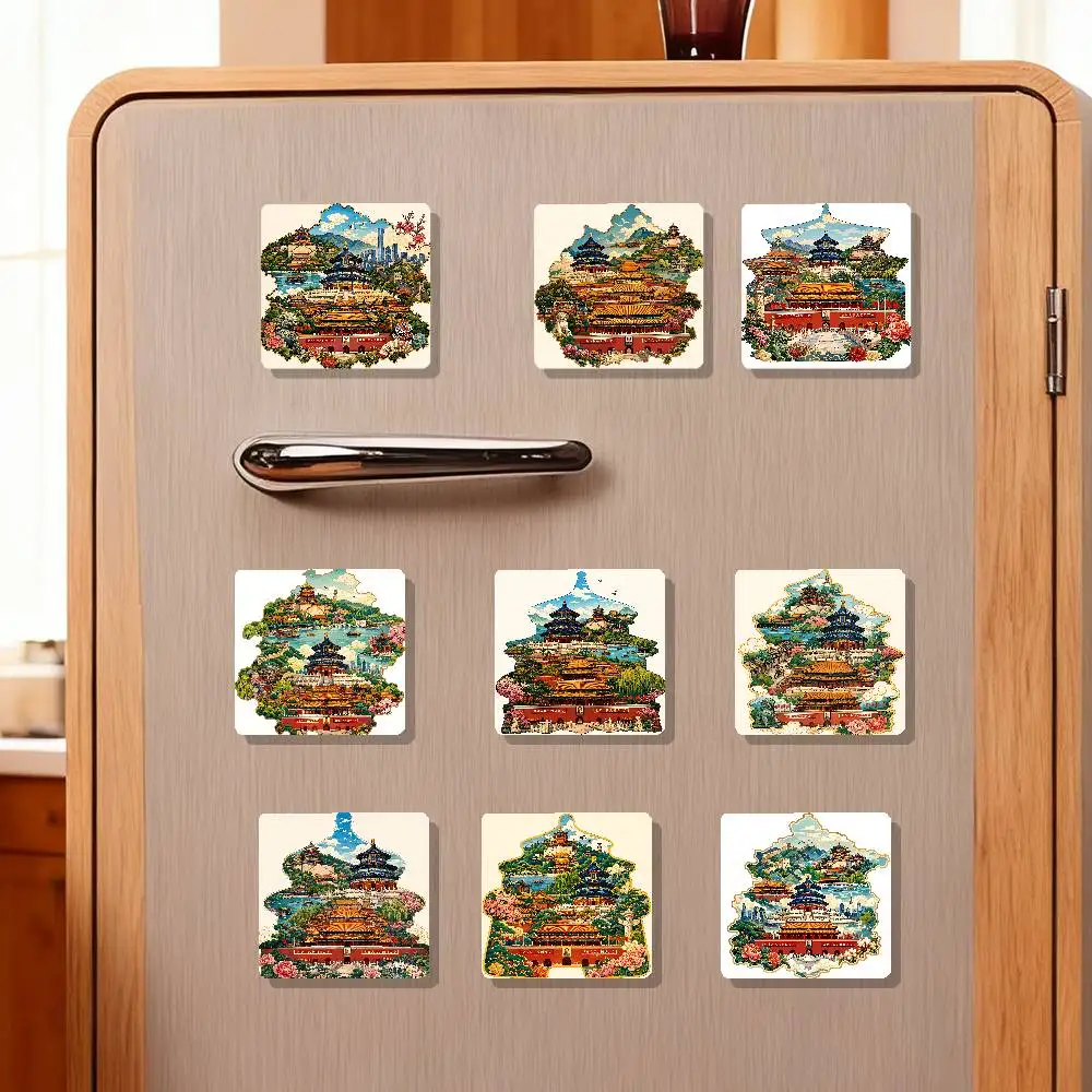 Funny BEIJING Refrigerator Magnet Personalized Creative Magnetic Stickers With Magnets