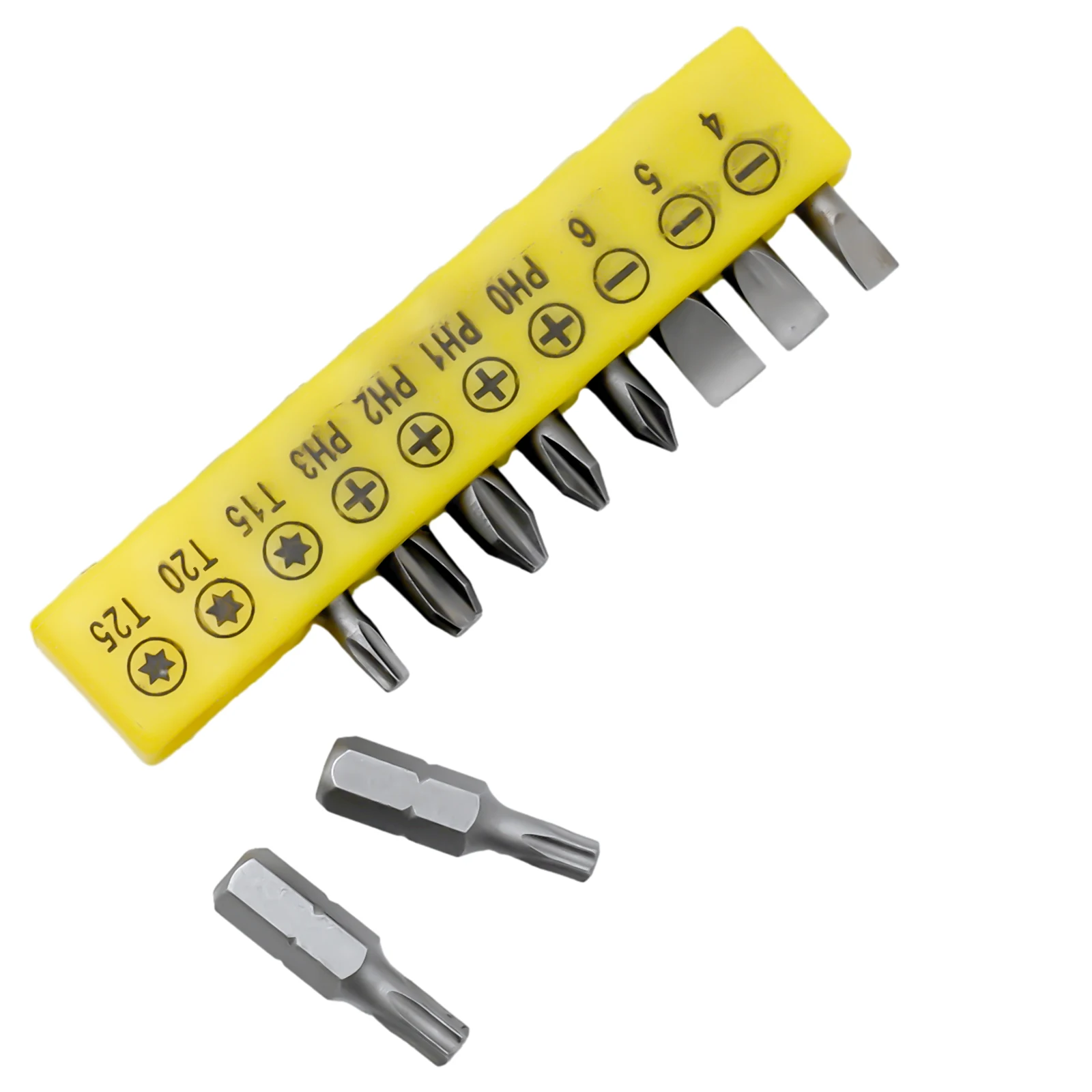 

Drill Set Nutdrivers Screwdriver Bit Wrench Tool Silver Color 10Pcs/set 3 Shape 6.35mm Screwdriver Good Hardness