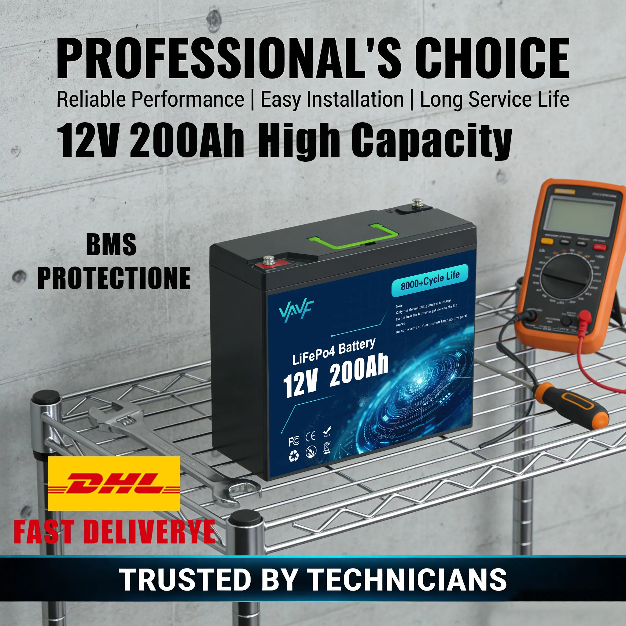 

Аккумулятор LiFePO4 12В Встроенный интеллектуальный BMS 14 Ач, более 2000 циклов, подходит для солнечных панелей ⛸️ Кемперы, морские суда, техника для оверлендинга