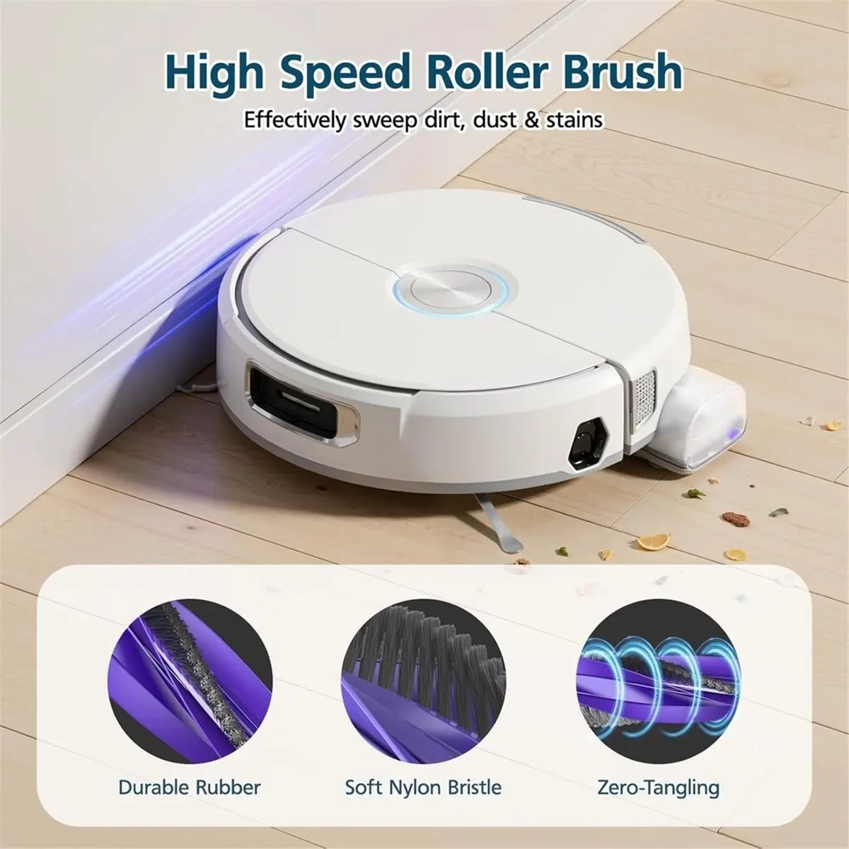 

Accessories for Robot Vacuum and Mop, Zero-Tangling Roller Brushes, Dust Bag,Filters,Track Mop,Side Brushes,