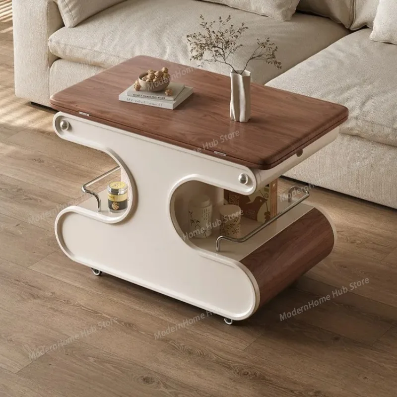 French movable living room home small apartment lifting folding cart sofa telescopic side table Living Room Furniture