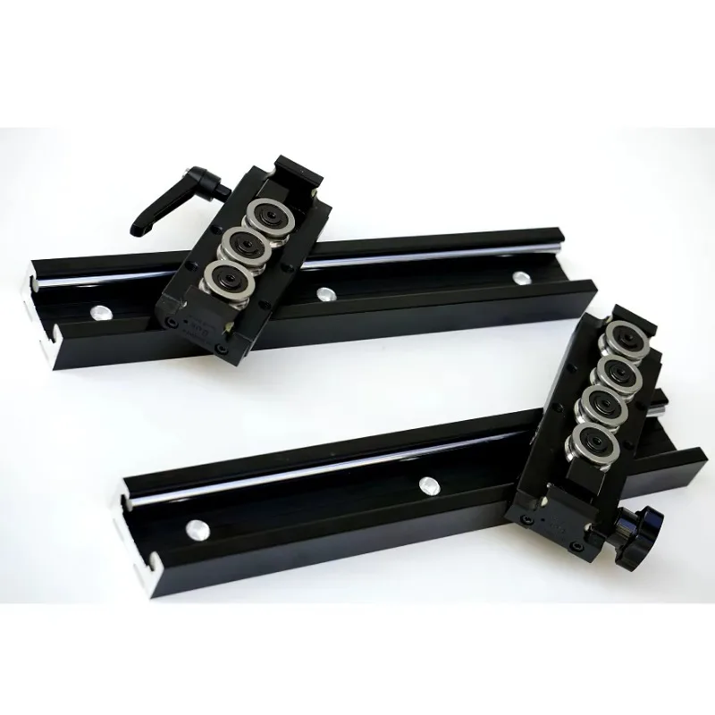 Oxidized Black Built-in Dual Shaft Linear Rail SGR20 with 5 Bearings Linear Block SGB20UU-5 with Locker for Funiture