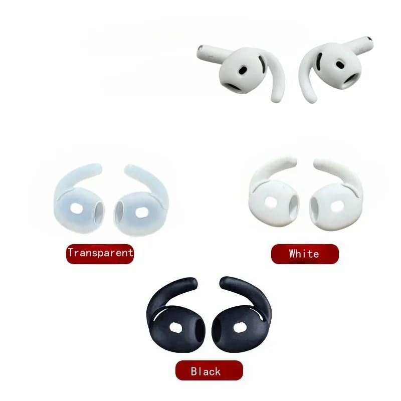 Embouts et crochets en silicone antidérapants pour AirPods 4, résistants à la transpiration, anti-perte, pour le sport, remplacement des embouts pour la gym et la course à pied