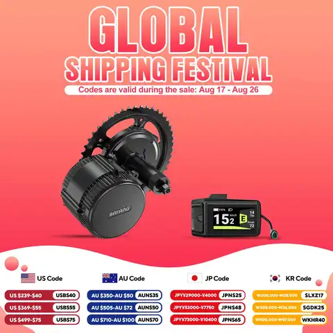 Bafang BBS01B 36V 250W Mid Motor Kit - AliExpress