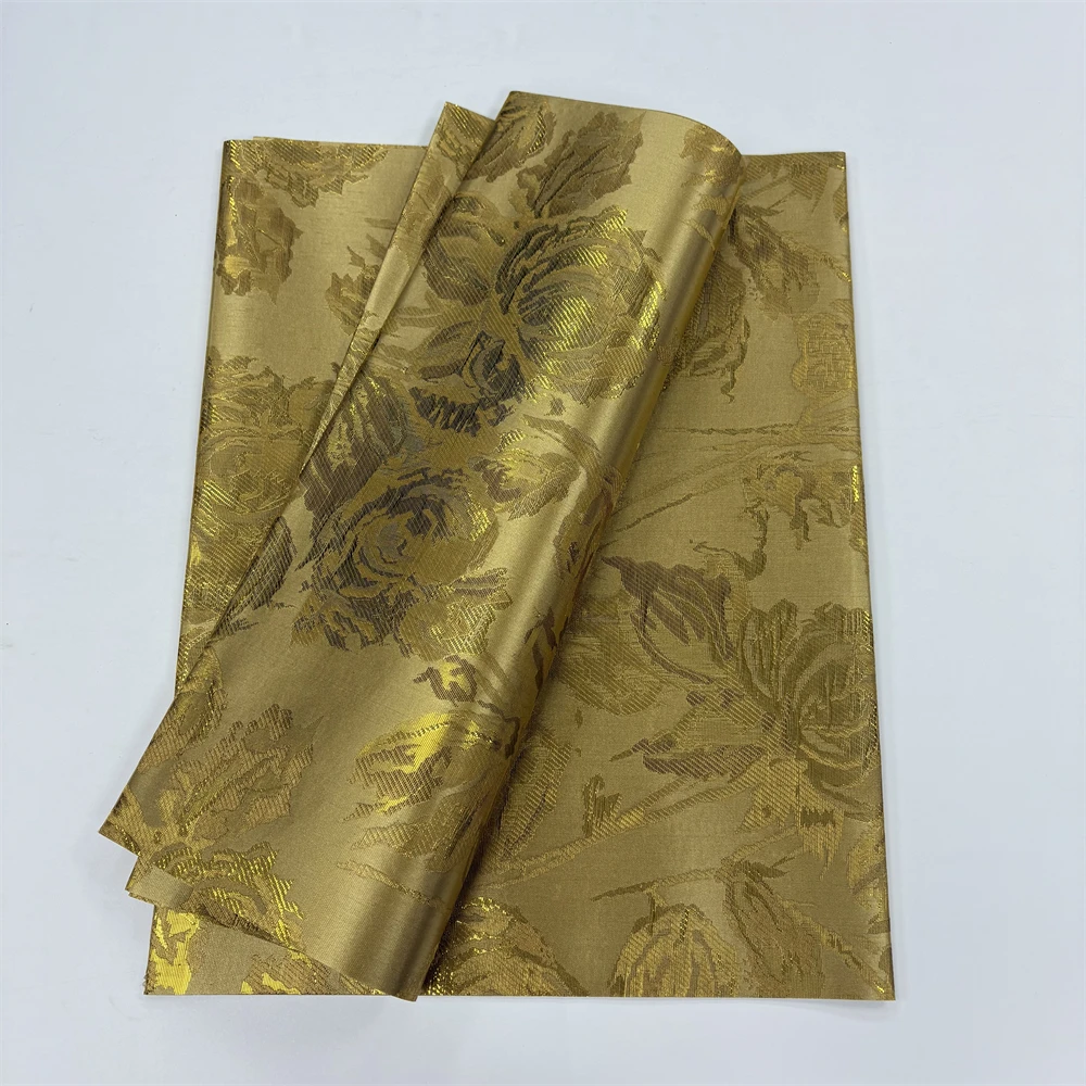 African SEGO Headtie High Quality Gele Ipele In Gold Nigerian Wraps Turban Scarf 2 Pieces Per Pack