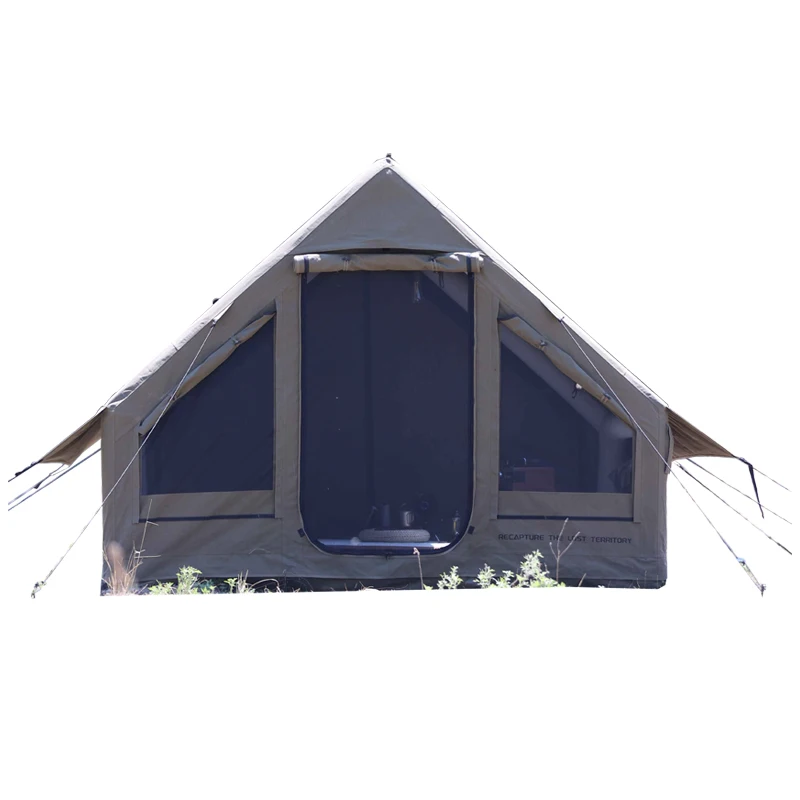 Large-Capacity Automatic Inflatable Camping Tent Cotton Fabric Waterproof Feature